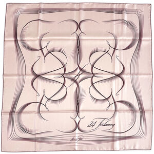 HERMES Pink Silk Scarf